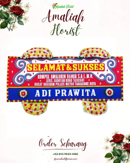 Papan Bunga Ucapan Selamat Modo