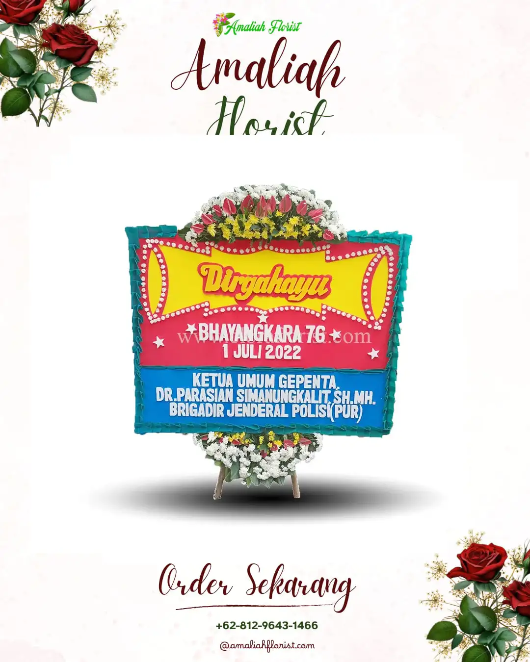 Papan Bunga HUT Ulang Tahun Modo